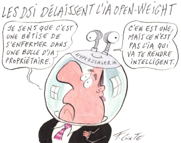 Dessin: IA : les dirigeants préfèrent les modèles propriétaires